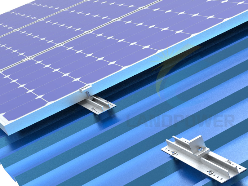 Mini-Schienen-Metalldach-Solarmontage