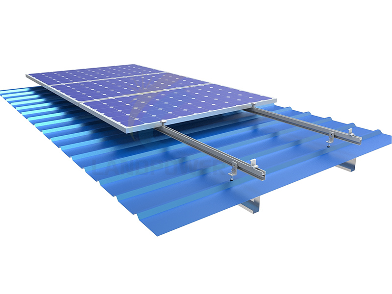 Trapezförmiger Dachbolzen und L-Fuß-Solarmontage