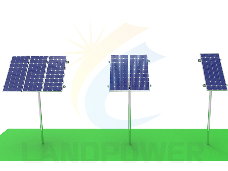 Oben auf der Masthalterung für Solarpanel