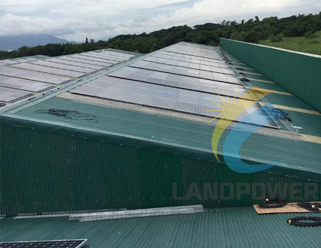Landpower fertiges Wellblechdach 1 MW Philippinen