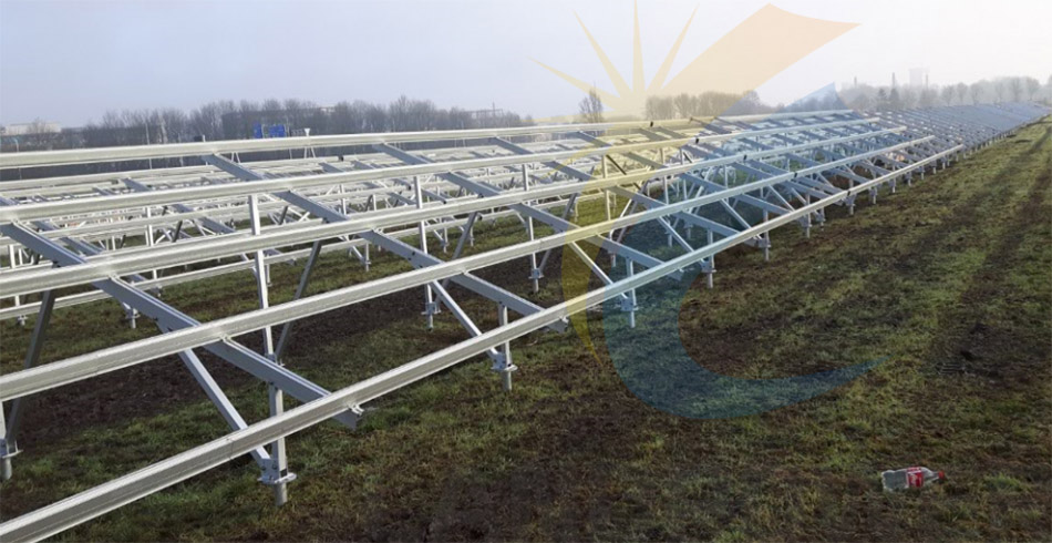 ALUMINUM GROUND MOUNTING STRUCTURE